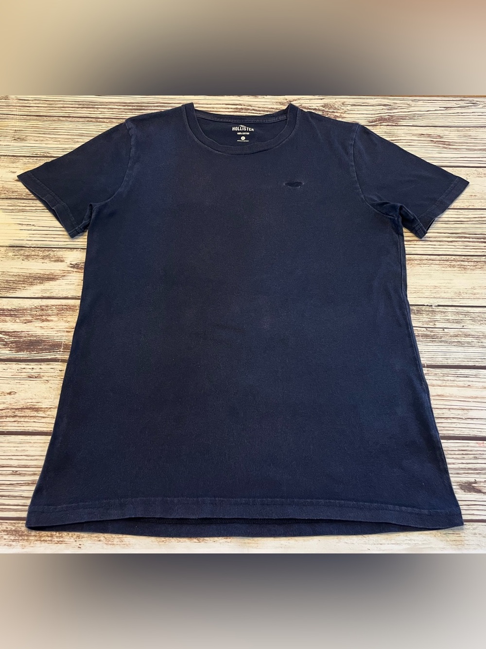 Hollister Navy Blue Pullover T-Shirt Men’s XS Iconic Seagull Logo S/S